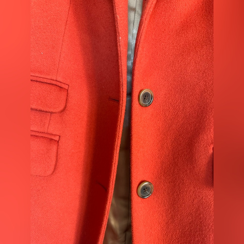 J. CREW Lined. Pockets. 100% Wool. Radio red. Size small - Picture 2 of 8